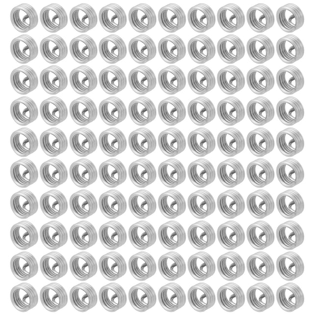 100 piezas de insertos de rosca helicoidal de alambre en espiral de acero inoxidable M6 x 1,0 x 1D de longitud