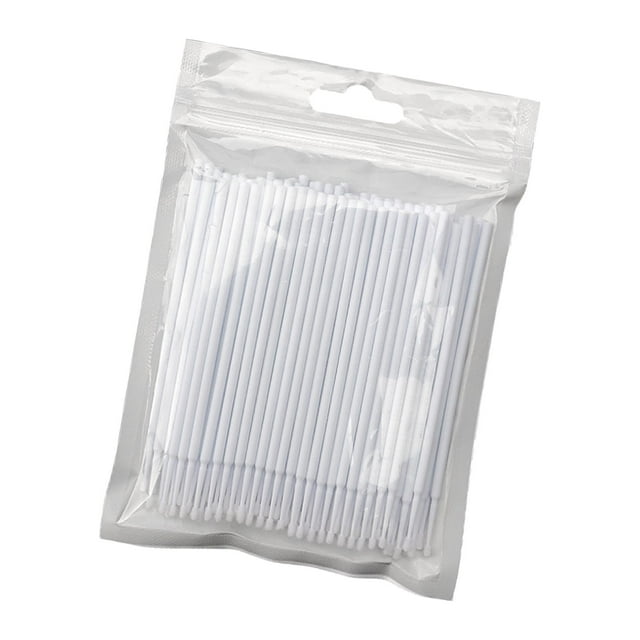 HILABEE Cotons-Tiges Jetables Portables à Double Embout pour Maquillage Professionnel Personnel Blanc