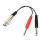 thumbnail image 5 of Cable De Micrófono Divisor En Y, XLR Hembra A Doble Macho De 6,35 Mm Plug And Play 7,9 Pulgadas Sonido Profesional Cable De Micrófono Divisor En Y XLR Duradero Para Reproductor ANGGREK Fotografía, 5 of 8
