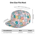 thumbnail image 6 of Haiem Colorful Cute Pig Classic Snapback Cap Flat Bill Hat Baseball Cap Adjustable Size Cotton Dad Hat, 6 of 9
