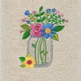 thumbnail image 3 of Linum Home Textiles Country Bouquet - Embroidered Luxury 100% Turkish Cotton Hand Towels (Set of 2), 3 of 3
