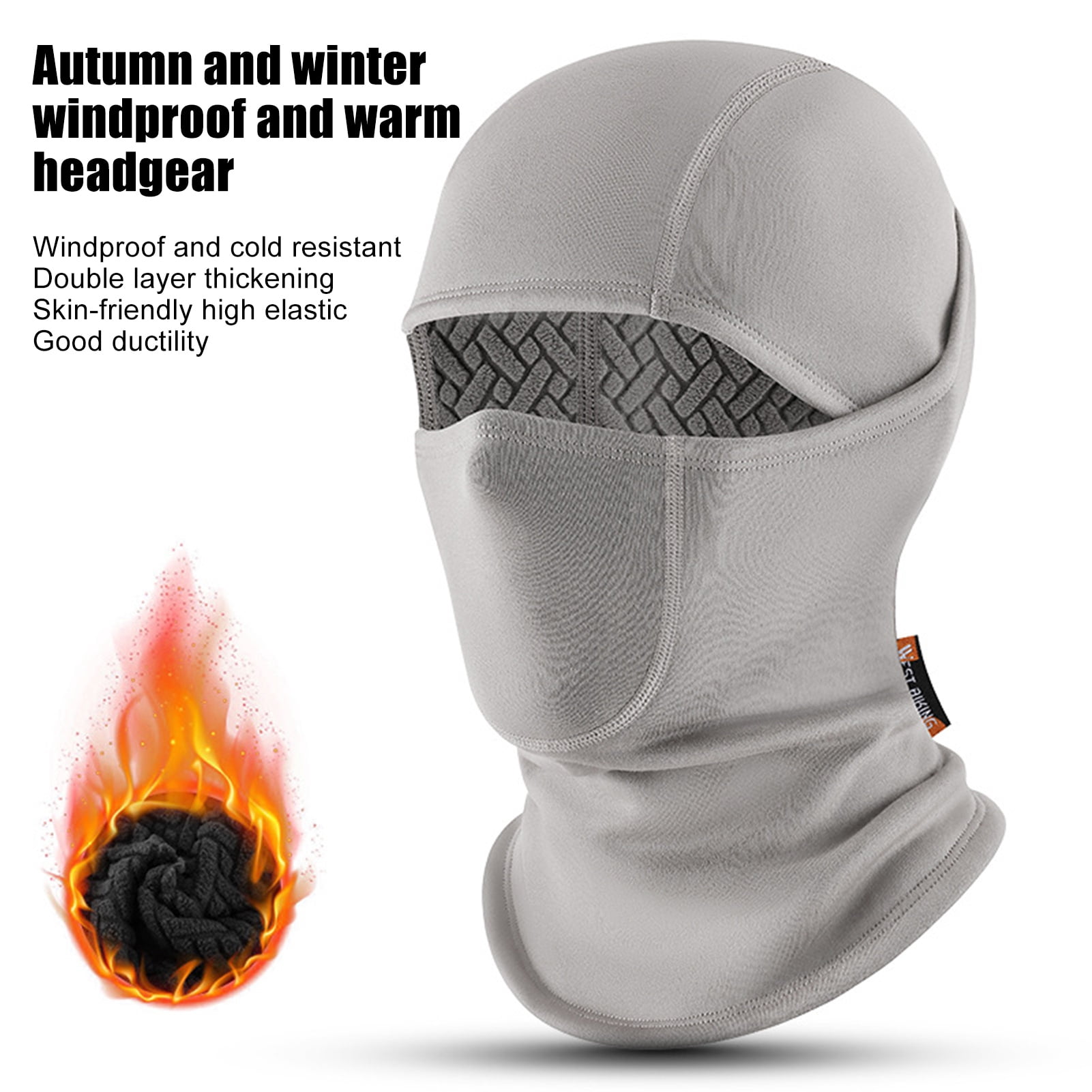 ievspot Cold Weather Balaclava Ski Face Cushion Winter Thermal Balaclava Fleece Warm Outdoor Sports Gear for Snowboard Motorcycle