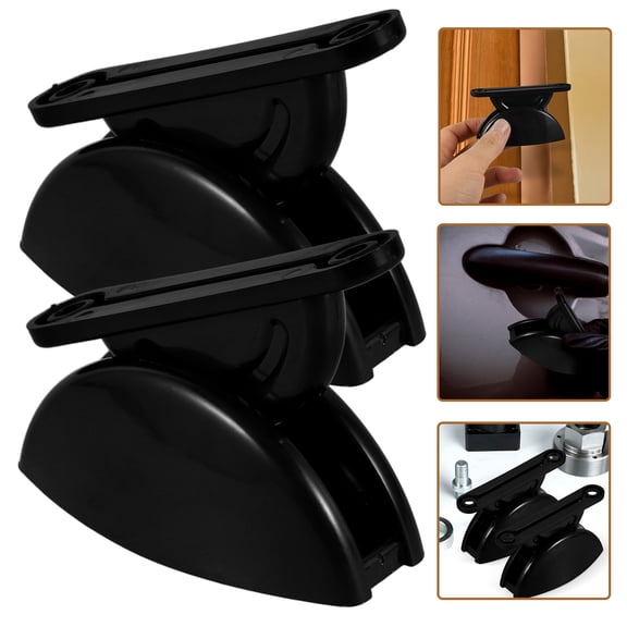 Soimiss Nylon Rv Door Catch Black Camper Door Retainer for Rv Interior 2Pcs