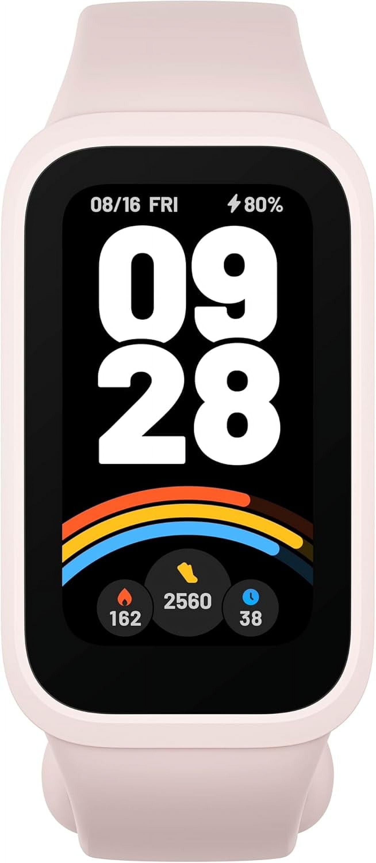 Xiaomi Smart Band 9 Active Bluetooth Activity Tracker, 1.47'' Display All-Day Health & Fitness Monitoring 18-Day Battery, 5ATM, Global Version (Pink)