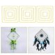 thumbnail image 4 of 12 guirnaldas florales colgantes de pared con marco geométrico para plantas y flores Cuadrado, 4 of 9