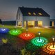 thumbnail image 3 of 4 luces solares para caminos al aire libre, iluminación de paisaje 2 en 1 brillante con energía solar, IP65, luces solares de jardín con encendido y apagado automático para caminos de césped,, 3 of 8