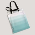 thumbnail image 2 of ABPHQTO Turquoise Green Ombre Canvas Bag Reusable Tote Grocery Shopping Bags Tote Bag 14x16 inch, 2 of 2
