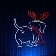 thumbnail image 5 of Handmadetneonsign Merry Christmas Dachshund Dog Neon Sign, Dachshund Dog Wall Art Decor, Christmas Wall Decor, 5 of 5
