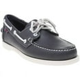 thumbnail image 2 of Sebago Leather Boat Loafers With Contrasting Stitching Black (Men's), 2 of 4
