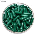 thumbnail image 1 of Flmtop 1000Pcs Transparent Hollow Gelatin Empty Separated Medical Powder Capsule Shells, 1 of 11