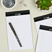 (5 pack) Pen + Gear Jr. Legal Pads, White Paper, 50 Sheets, 3 Count, Wide Ruled, Portable Size