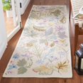 thumbnail image 4 of SAFAVIEH Chelsea Cirino Floral Wool Runner Rug, Ivory/Multi, 2'6" x 8', 4 of 9