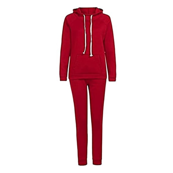 UKAP Conjunto de dos piezas para mujer, chándal de manga larga, conjunto de Jogger, sudaderas con capucha y pantalones de chándal cálidos para mujer, conjuntos informales con capucha