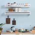 thumbnail image 6 of Fun Memories 32" 4Pcs Solid Wood Nursery Wall Display Floating Shelves for Kids Room, Home Decor, White, 6 of 7