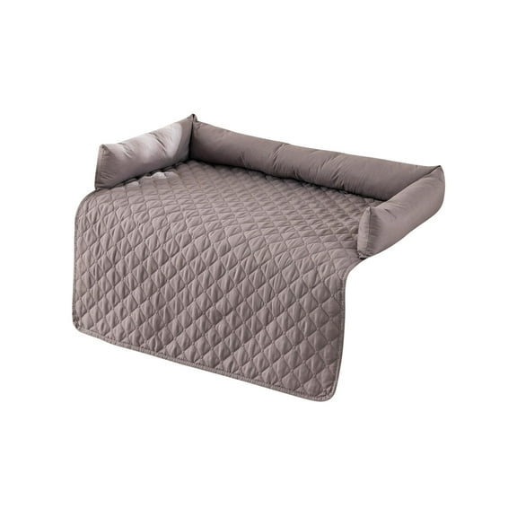 Kchsji Washable Dog Bed Barn Sofa Bed with Ice Silk Cooling Blanket for Pets Summer Comfort Breathable Air Circulation Joint Support Furniture Protection Non-Slip Base Dogs Cats Home Relaxation