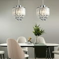 thumbnail image 5 of 3 Lights Pendant Lighting Lamp Crystal Chandelier Hanging Kitchen Island Fixture, 5 of 21
