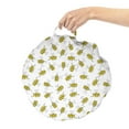 thumbnail image 2 of Bee Round Floor Cushion with Handle, Continuous Happy Buzzing Animal Pattern on Plain Backdrop, Decorative Pillow for Living Room & Dorms, 18" Round, Yellow Charcoal Grey, by Ambesonne, 2 of 4