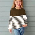 thumbnail image 4 of breaise Girls Boys Long Sleeve T Shirts Trendy Stripe Crewneck Tshirt Casual Kids Graphic Tops, 4 of 6
