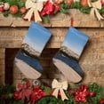 thumbnail image 6 of Salouo Lighthouse Print Christmas Decorations Stockings 1 Pack 18'' Xmas Stockings Holiday Stocking Personalized Farmhouse Decor for Home Family Party Tree, 6 of 7