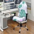 thumbnail image 3 of Swivel Computer Gaming Chair Cover Stretch Covers decor arms Armchair Cover Green Leaf, 3 of 9