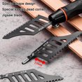 thumbnail image 3 of Hojas de sierra curvas universales de dientes finos, acero con alto contenido de carbono, ideales para carpintería, bricolaje y uso profesional. Juego de 1, 3 y 5 piezas., 3 of 5