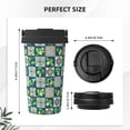 thumbnail image 3 of Balery Lemon and Leaves Pattern Insulated Coffee Travel Mug Stainless Steel Vacuum Coffee Cup Leakproof with Screw Lid Coffee for Hot/Iced Beverage - 500ml, 3 of 8