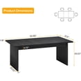 thumbnail image 2 of Tribesigns 63" Executive Desk, Modern Large Computer Office Desk, Simple Style Rectangle Writing Table for Home Office, Black, 2 of 5