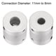 thumbnail image 4 of Acoplamiento de Eje de Aleación de Aluminio Acoplador Flexible Conector de Motor para Máquina CNC, 11 mm a 8 mm, 4 of 5