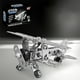 thumbnail image 1 of Modelo de coche de metal para armar, vehículo de ingeniería, juguete para apretar tornillos, bloques de construcción para niños, barco militar, regalo para armar coches, 1 of 6