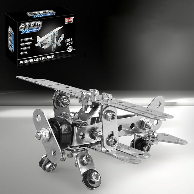 QIPOPIQ 3D Metal Puzzle Erector Set - Military Model Building Set for Boys, Adults, and Men - Perfect Christmas Birthday Gift