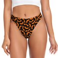 thumbnail image 1 of Kdxio String Sans Couture Motif Chauve-Souris d'Halloween pour Femmes - String Taille Basse Invisible Extensible Culottes Respirantes pour Femmes-4TG, 1 of 6