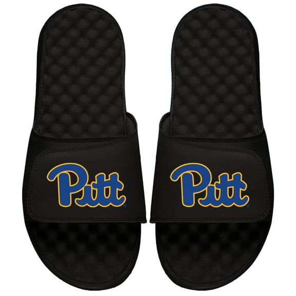 Youth ISlide Black Pitt Panthers Primary Logo Slide Sandals