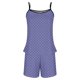 thumbnail image 4 of Sexy Pijama Conjunto para las Mujeres Gradiente Eslinga sin Mangas Tanque Empalme Pantalones Cortos Casual Pijamas Conjunto, Poliéster, 4 of 5