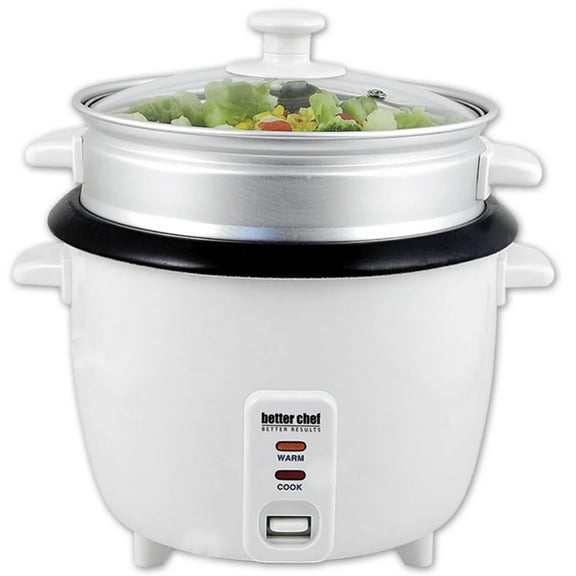 Better Chef 5-Cup Rice Cooker w/ Food Steamer