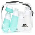 thumbnail image 2 of Trespass - Set de Botellas de Viaje SqueezeMe de Silicona - Pack de 5 (Aguamarina, Transparente), 2 of 2