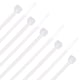 thumbnail image 5 of Uxcell 4 pulgadas 0.12 pulgadas de ancho bridas autolock de nylon blancas 250 paquetes, 5 of 5