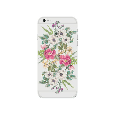 Floral Pattern Flower Print Stylish Cute Clear Phone Case - For Apple iPhone 5s / 5 Phone Back