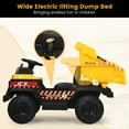 thumbnail image 4 of Gymax Camion-Benne pour Enfants à Batterie 12 V, Tracteur de Construction Télécommandé avec Godet Électrique, 4 of 10