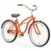 sixthreezero Women's Single Speed Beach Cruiser Bicycle, 26" Wheels and 17" Frame, Orange