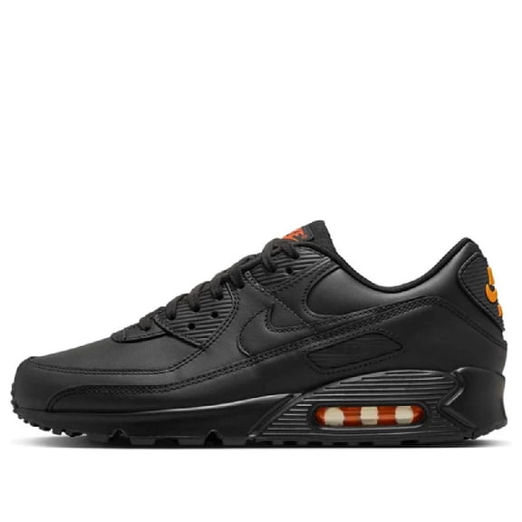 Men's Nike Air Max 90 Black/Black-Safety Orange (IF5446 002) - 10.5