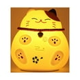 thumbnail image 4 of Lucky Cat Night Light USB Rechargeable Bedside Lamp Fortune Cat Sleep Light Ambient Reading Lamp with 3 LED Lighting Colors Touch Sensor Voice Control for Bedroom Living Room, 4 of 9