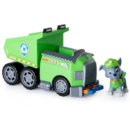 Paw Patrol Rockys Recycle Dump Truck Vehicle With Rocky Figure Paw Patrol Rockys Recycle Dump Truck Vehicle With Rocky Figure