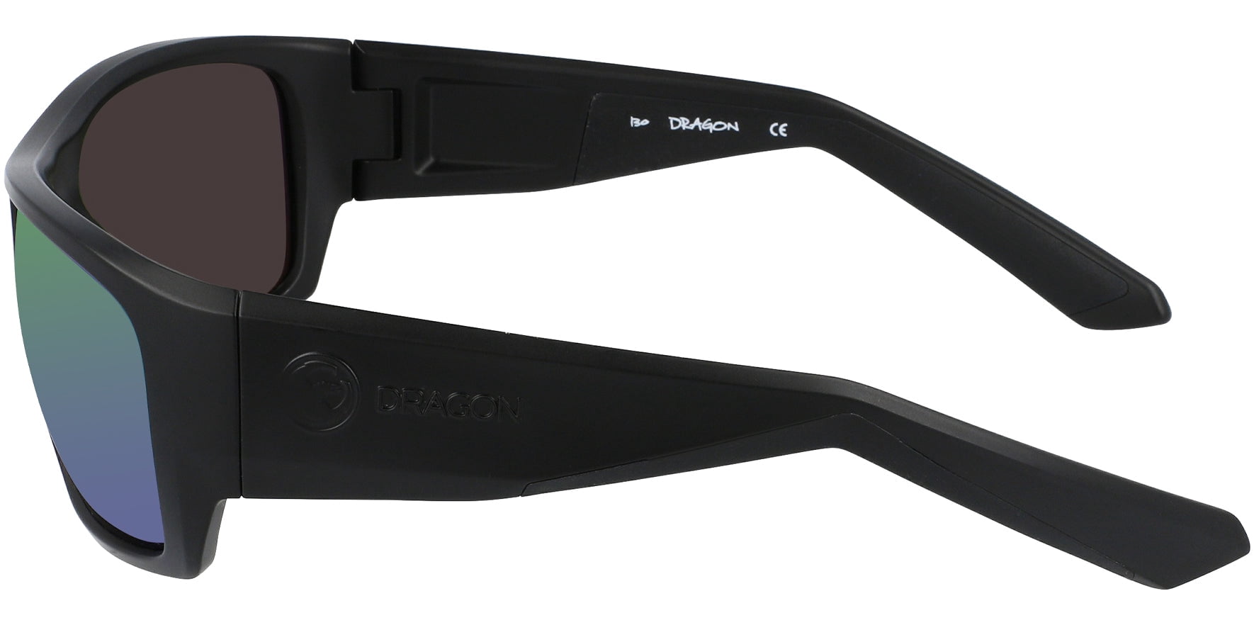 Dragon Alliance Flare H2O Floatable Polarized Men's Matte Black Sport Wrap Sunglasses - DRFLARELLH2OPOLA-045