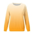 thumbnail image 4 of Dyegold Sweatshirts for Teen Girls Womens Long Sleeve Crew Neck Ombre Pullover Tops Hoodies Casual Loose Gradient Sweaters T Shirts, 4 of 4
