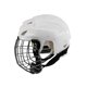 thumbnail image 2 of Casco de hockey blanco ajustable con barbilla para patines de velocidad XL con jaula, 2 of 9