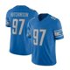 thumbnail image 1 of Camiseta de jugador de los Detroit Lions para hombre y mujer HUTCHINSON 97# ST BROWN 14# GOFF 16# Camiseta deportiva de fútbol juvenil M, 1 of 4