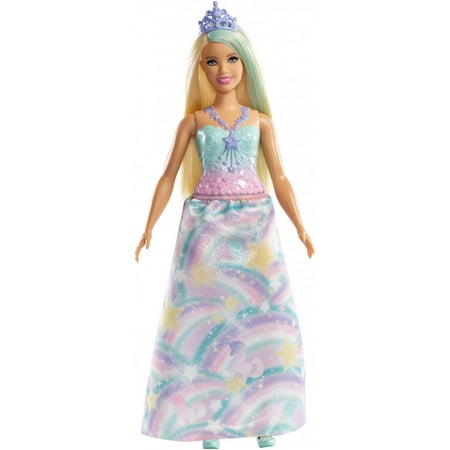 Barbie Dreamtopia Princess Doll, Blonde, Wearing Rainbow-Themed