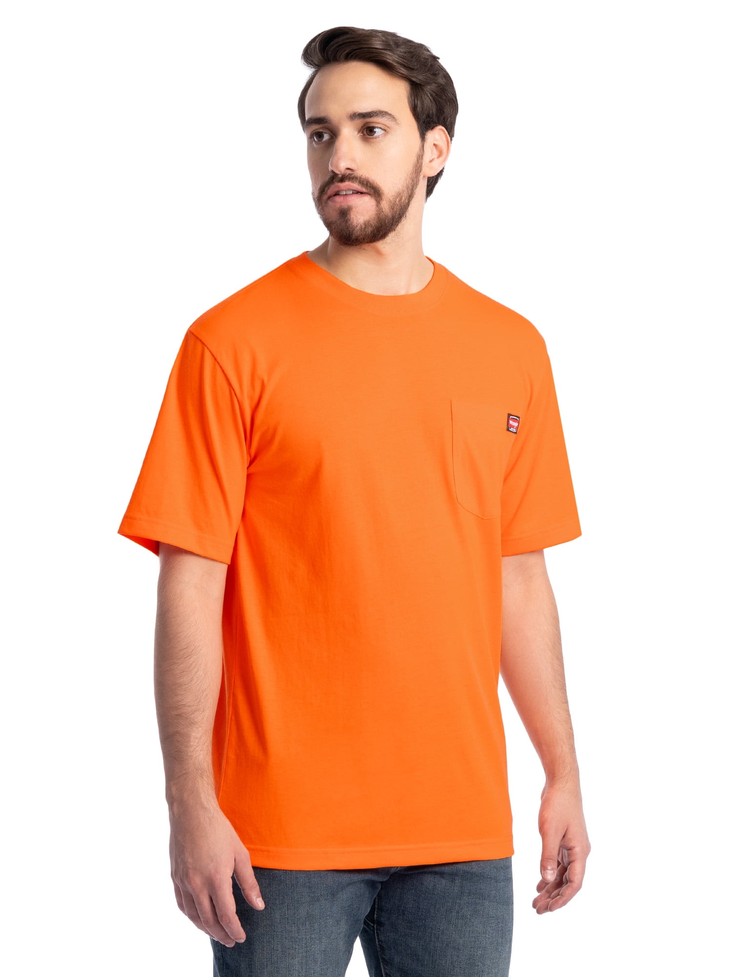 Wrangler Workwear Men's Short Sleeve Pocket T-Shirt, Sizes S-5XL and LT-4XLT (Men's, Big Men's, Tall Men's)
