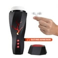 thumbnail image 5 of M For Men by Blush Storm 7 Mode Auto Squeeze Vibrating Rechargeable Textured X5 Tech Masturbator with Earphones for Men, White, 5 of 5