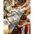 thumbnail image 3 of Christmas Placemats Set of 6 Black and White Buffalo Plaid Christmas Placemats for Dining Table Belive Christmas Table Mat Winter Holiday Home Party Kitchen Table Decorations, 3 of 6